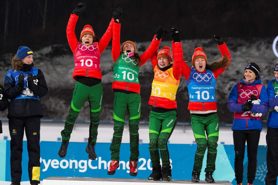 Белоруски-олимпийские чемпионки Пхёнчхана-2018 в эстафете!