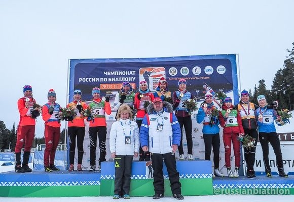 Биатлонистки Югры-чемпионки России в эстафете